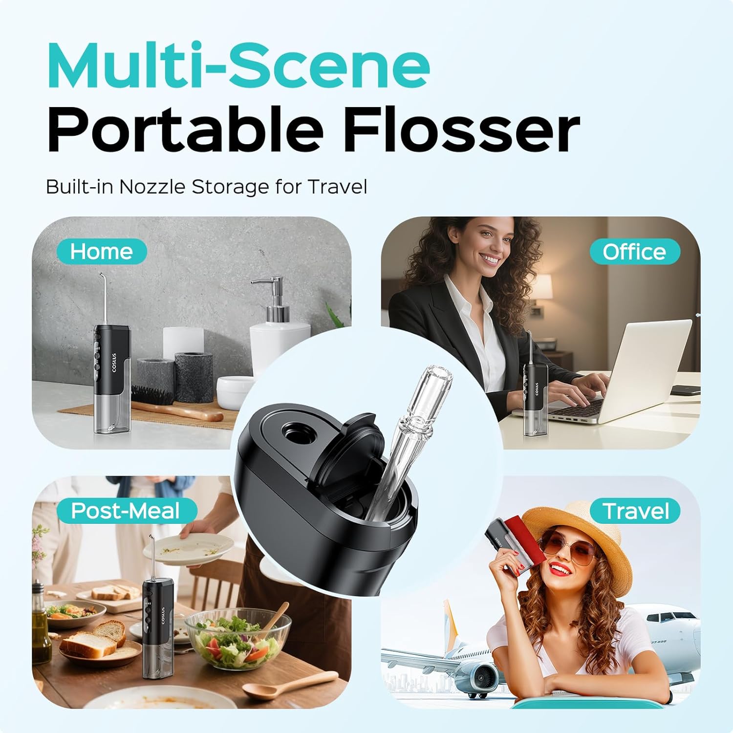 Portable Cordless Electric Water Dental Flosser