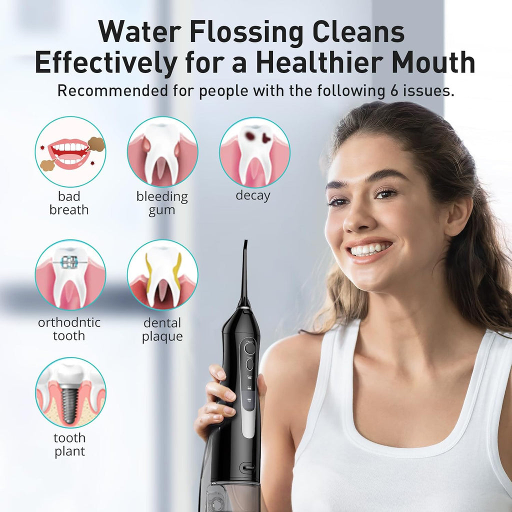 Portable Cordless Water Dental Flosser