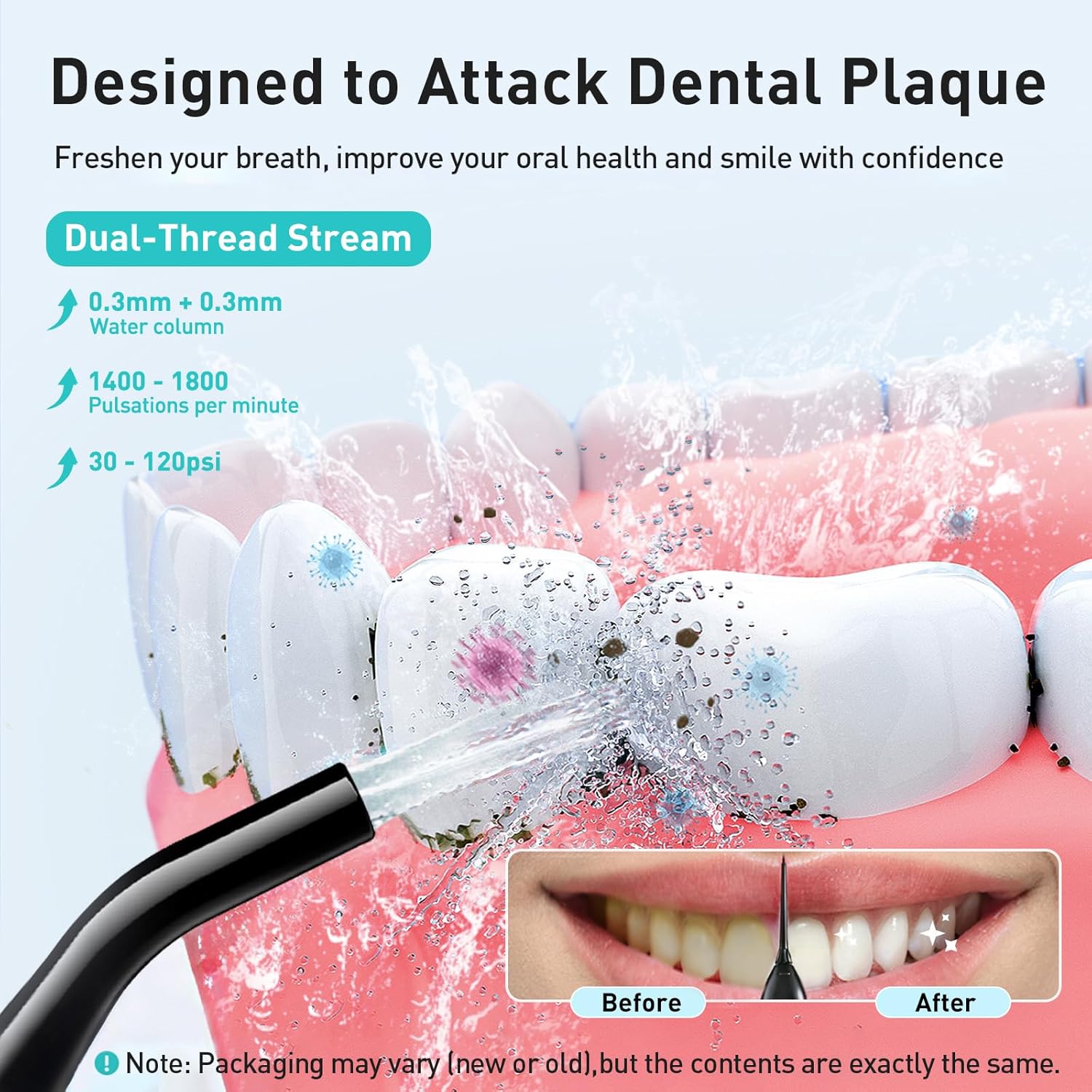 Portable Cordless Water Dental Flosser