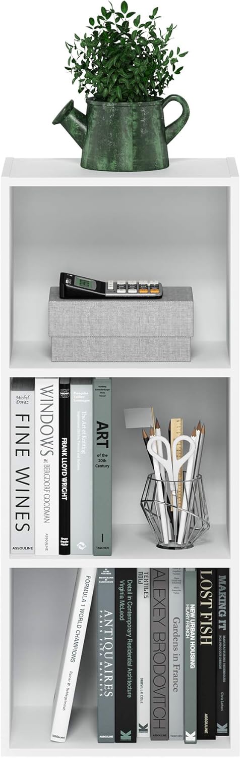 Vertical Open Shelf Book Storage Unit